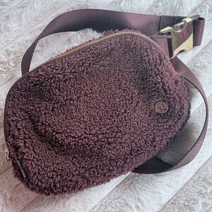 lululemon athletica Chocolate Sherpa Crossbody Bag